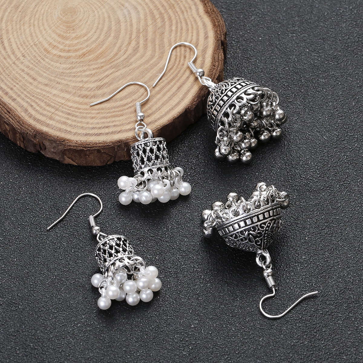Women Accessories India - Pendientes Piercing Indian Jewelry Jhumka Tassel