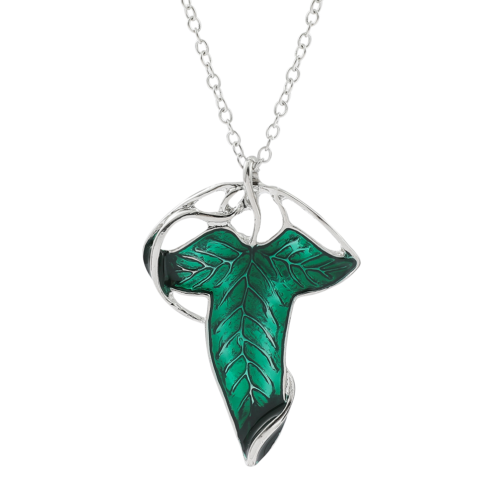 Women Accessories Jewelry - Vintage Green Leaf Pendant Necklace Exquisite