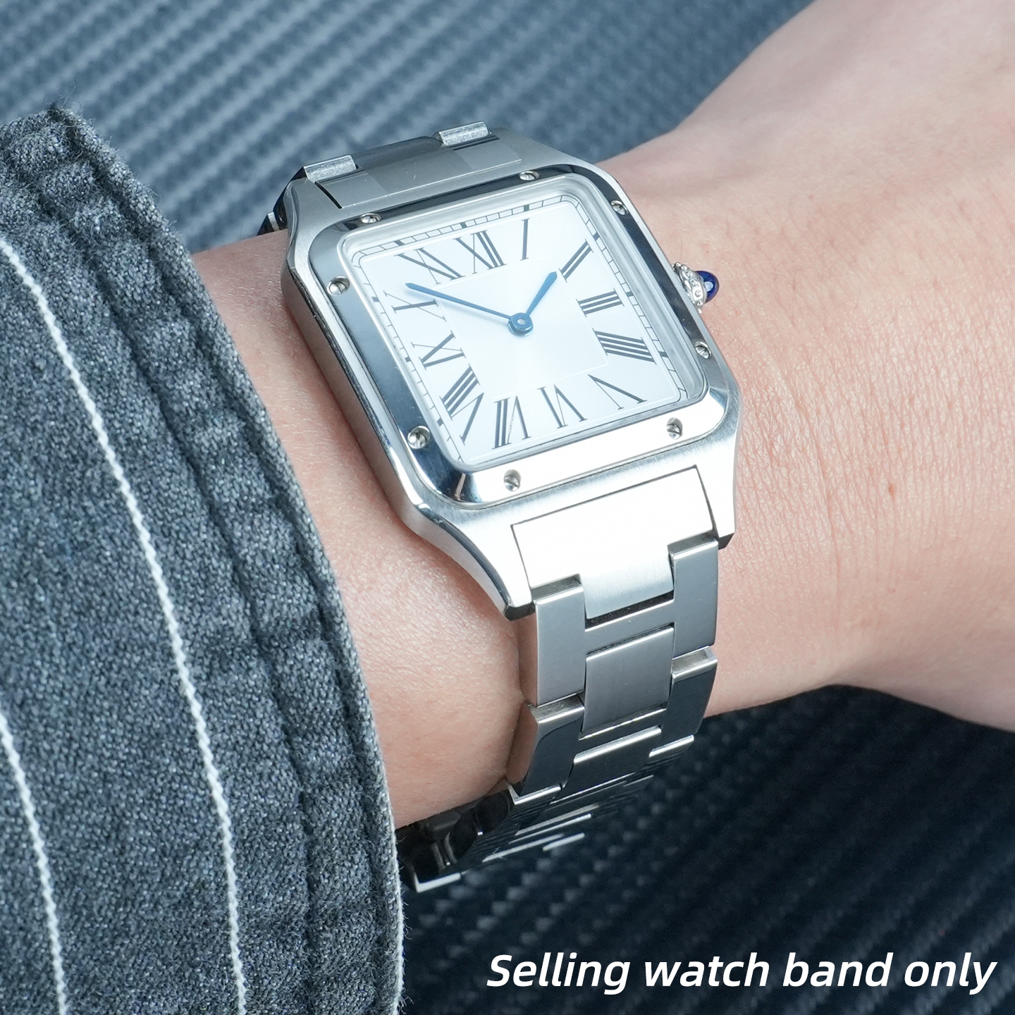 Women'S Accessories Cartier - 316L Quick-Release Steel Watch Strap 17.5mm