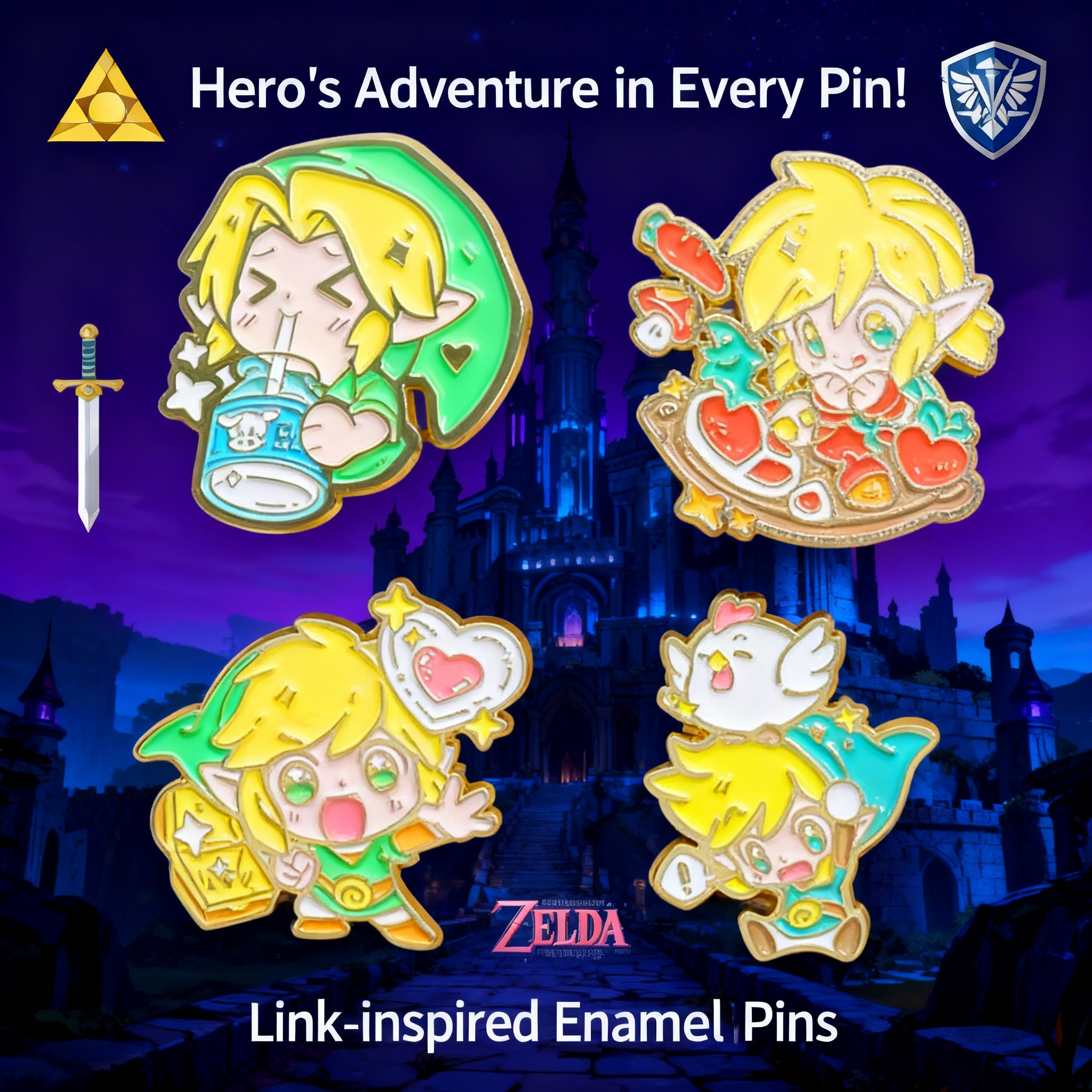 Women'S Clothing And Accessories - Adventure Game Badges Enamel Pin Brooches