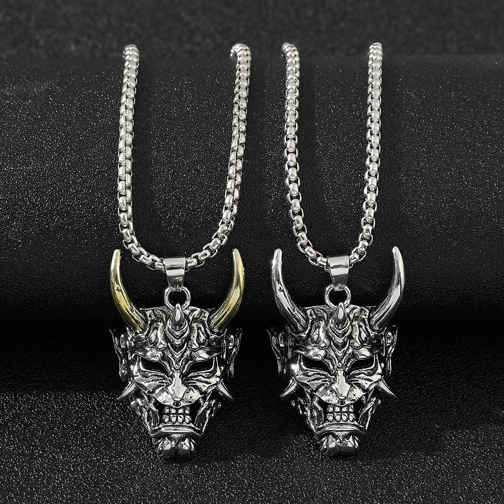 Women Accessories Jewelry - Handsome Rascal Ghost Mask Pendant Necklace