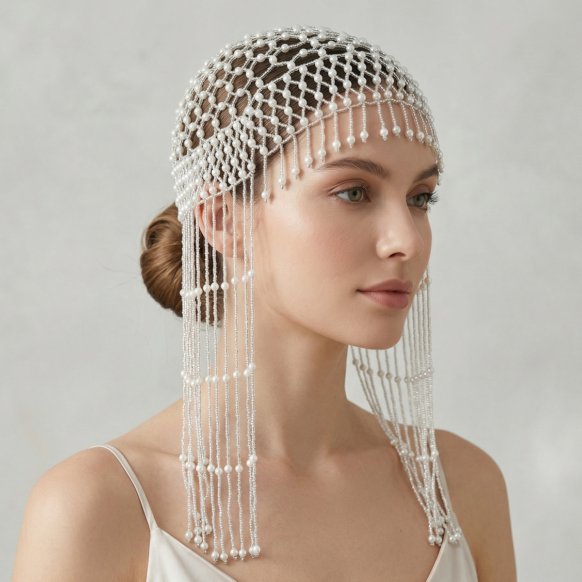 Luxury Pearls Beaded Headwrap  - Women Accessories Jewelry incelemesi ve fiyatı