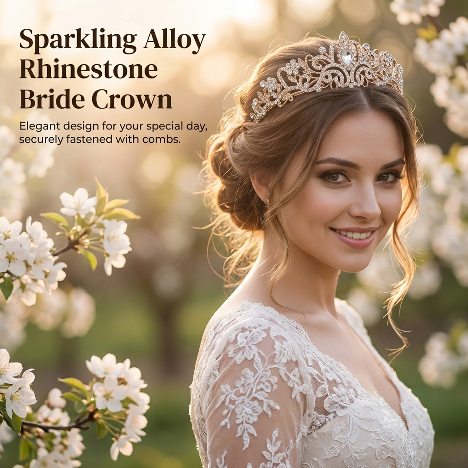 Elegant Bridal Crown Sparkly R - Women Accessories Jewelry incelemesi ve fiyatı