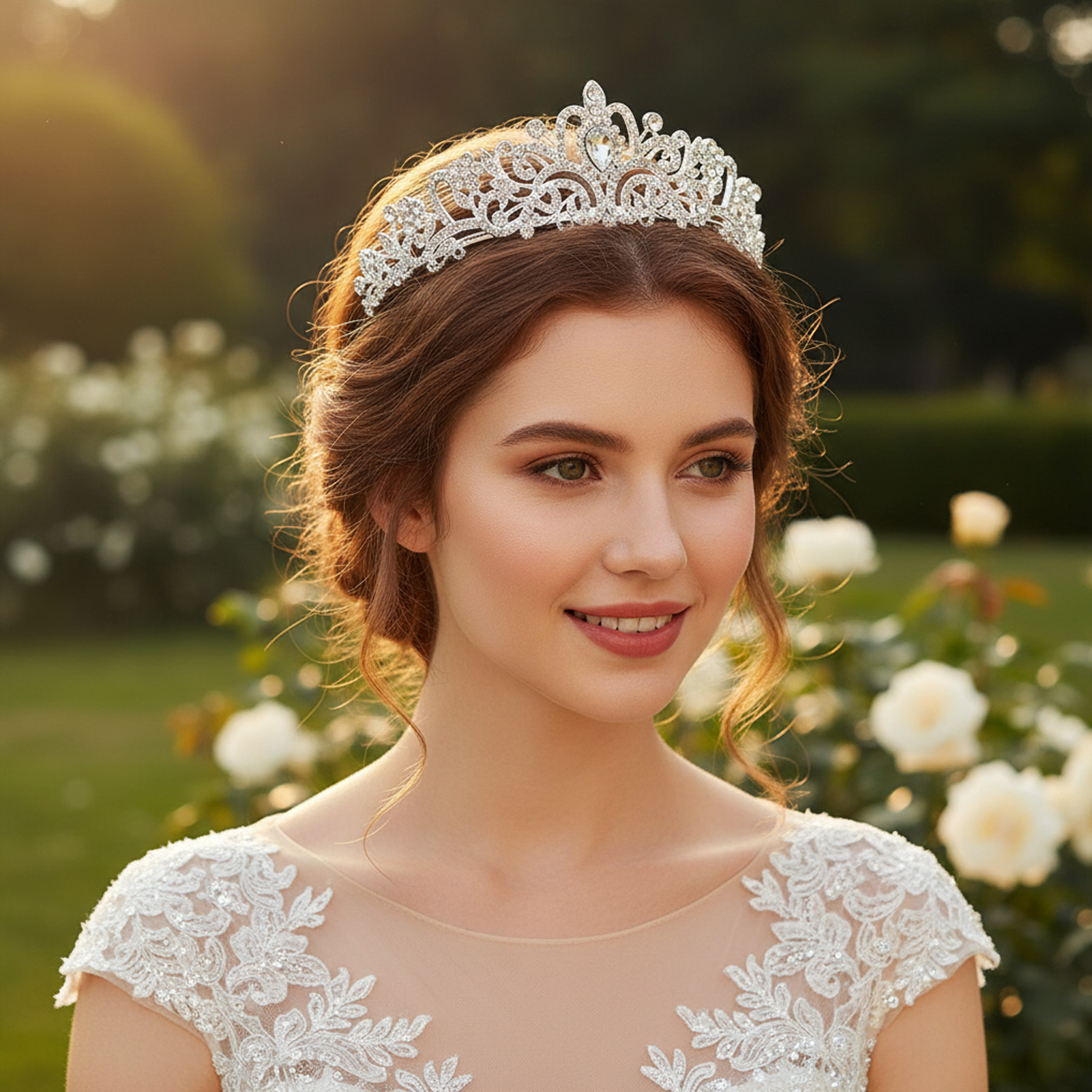 Elegant Bridal Crown Sparkly R - Women Accessories Jewelry incelemesi ve fiyatı