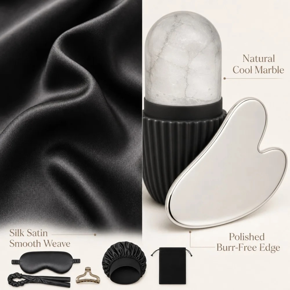 3/4/5/9Pcs Silk Sleep Set Eye  - Women Accessories Combo Gift incelemesi ve fiyatı