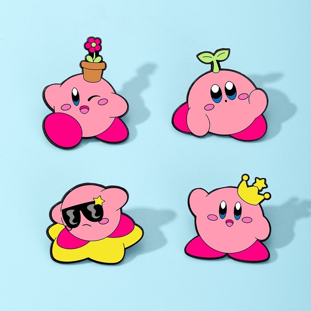 4pcs Kirby Enamel Lapel Pins S - Women Accessories Jewelry incelemesi ve fiyatı