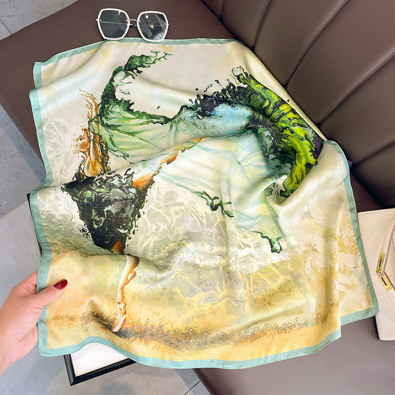 100% Silk scarf elegant ladies - Accessories Brand For Women incelemesi ve fiyatı