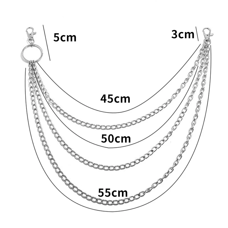Layer Metal Belt Chain Punk Ho - Women'S Accessories Wallet incelemesi ve fiyatı