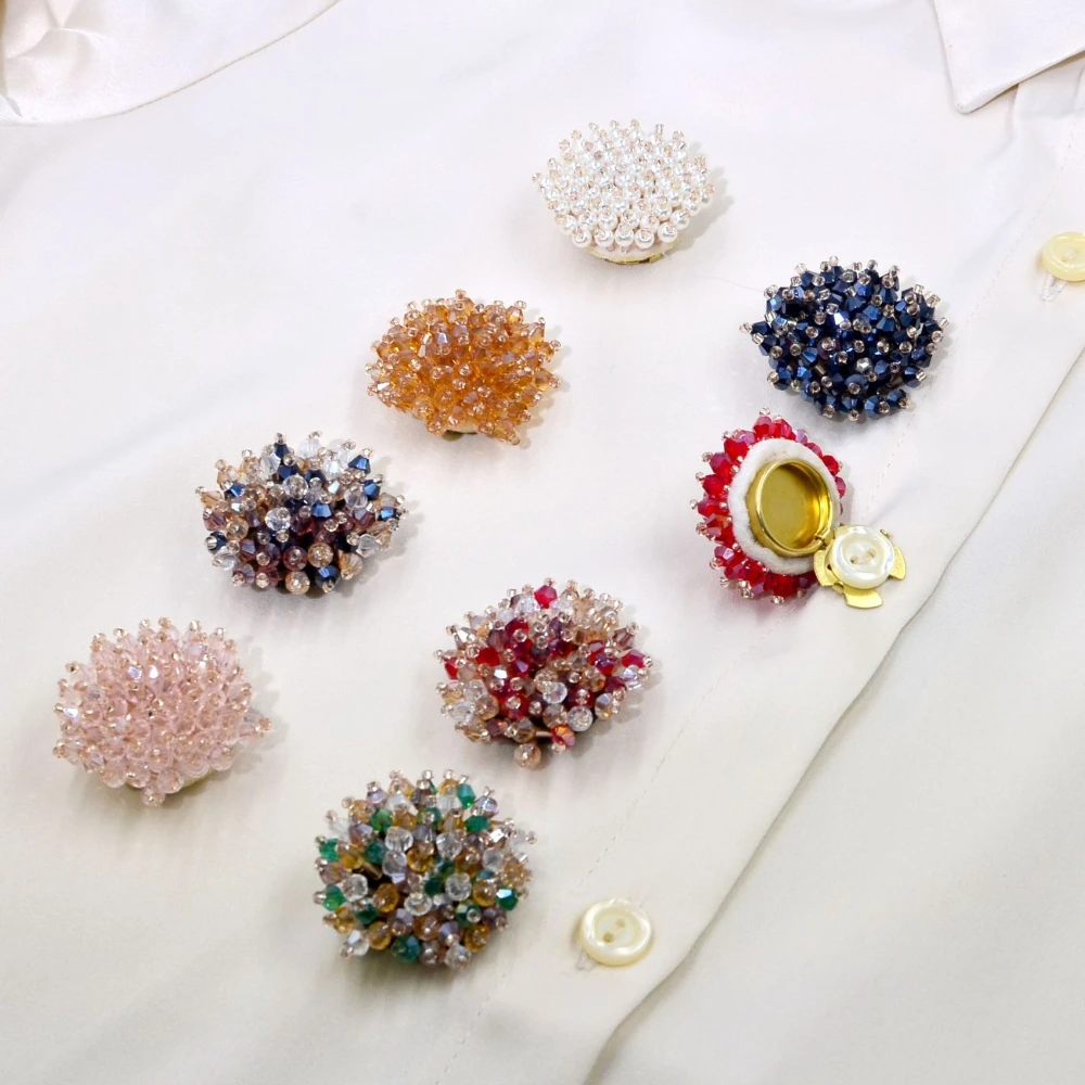 2PCS Elegant Button Covers Han - Women Accessories Jewelry incelemesi ve fiyatı