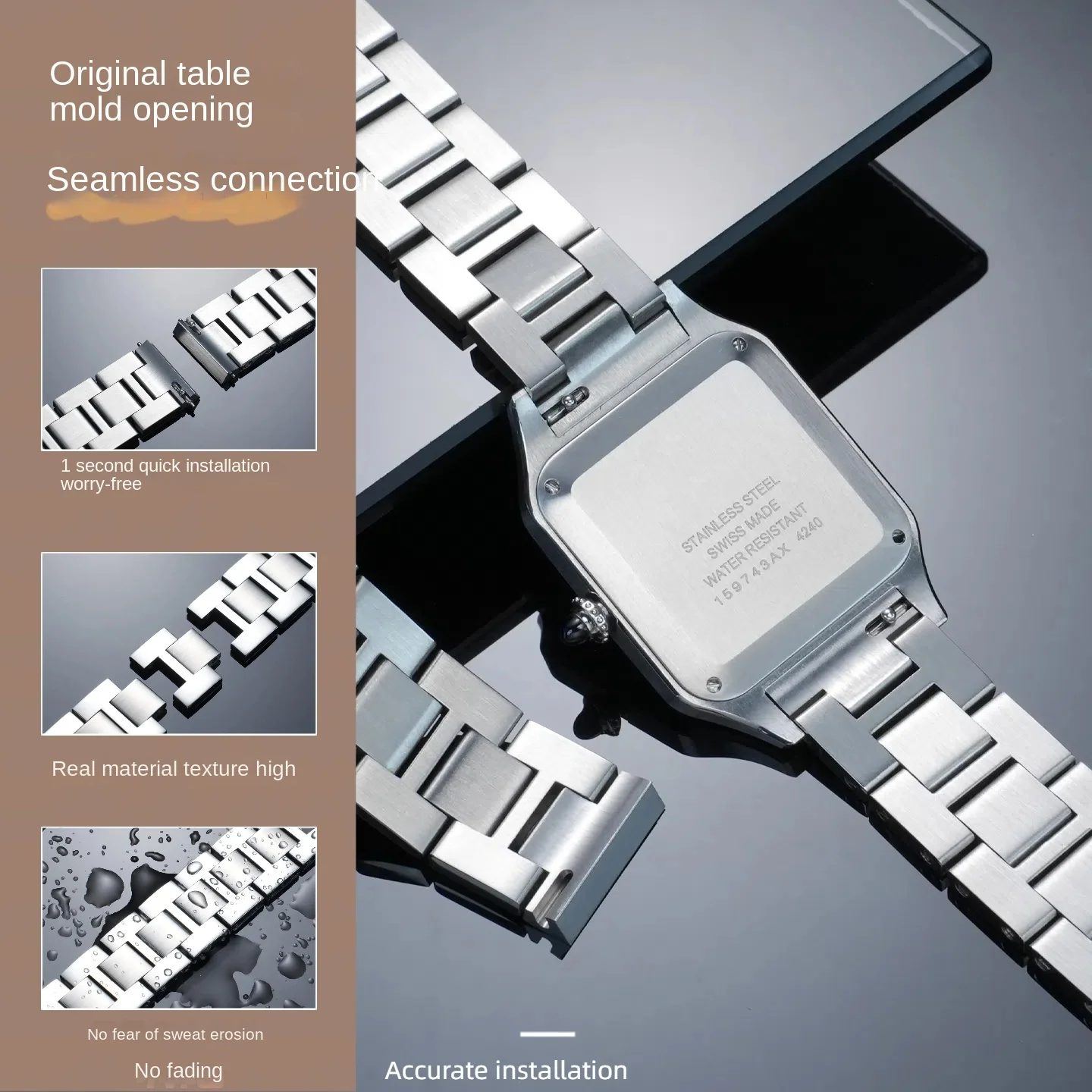 17.5mm Quick-Release Steel Wat - Women'S Accessories Cartier incelemesi ve fiyatı