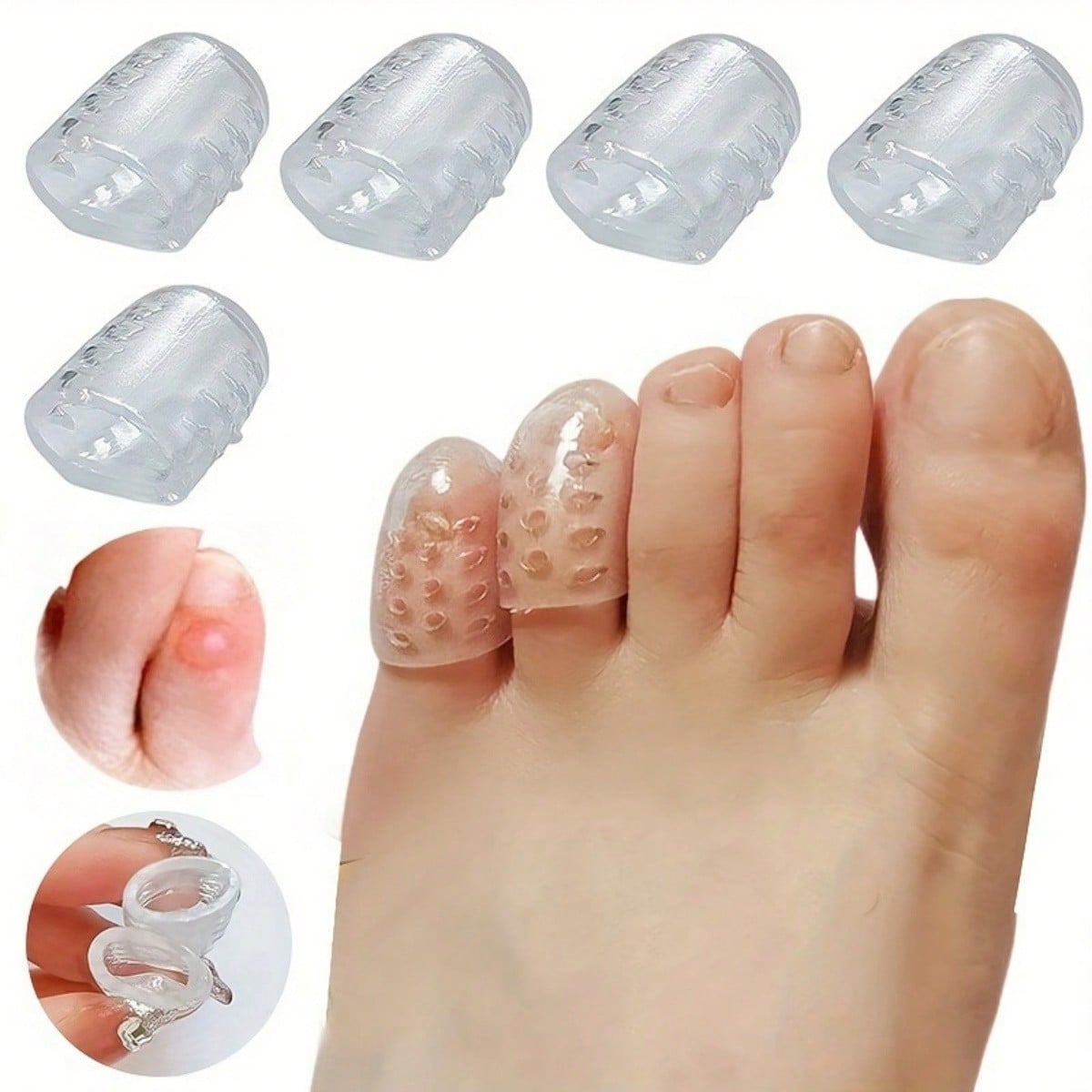 4pcs Silicone Shoe Toe Anti-Fr - Women Accessories Combo Gift incelemesi ve fiyatı