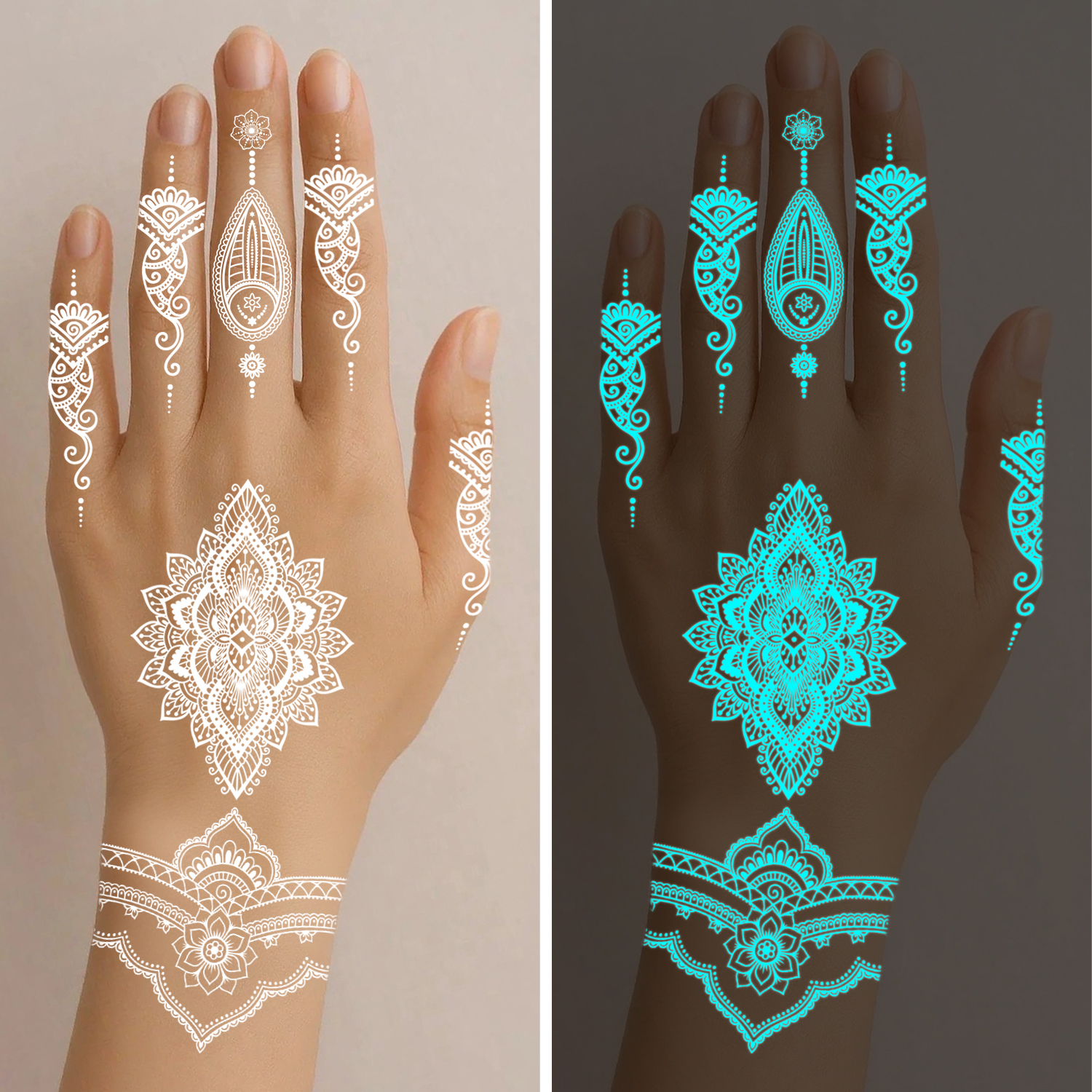 10 Sheets Glow in the Dark Tat - Women Accessories India incelemesi ve fiyatı