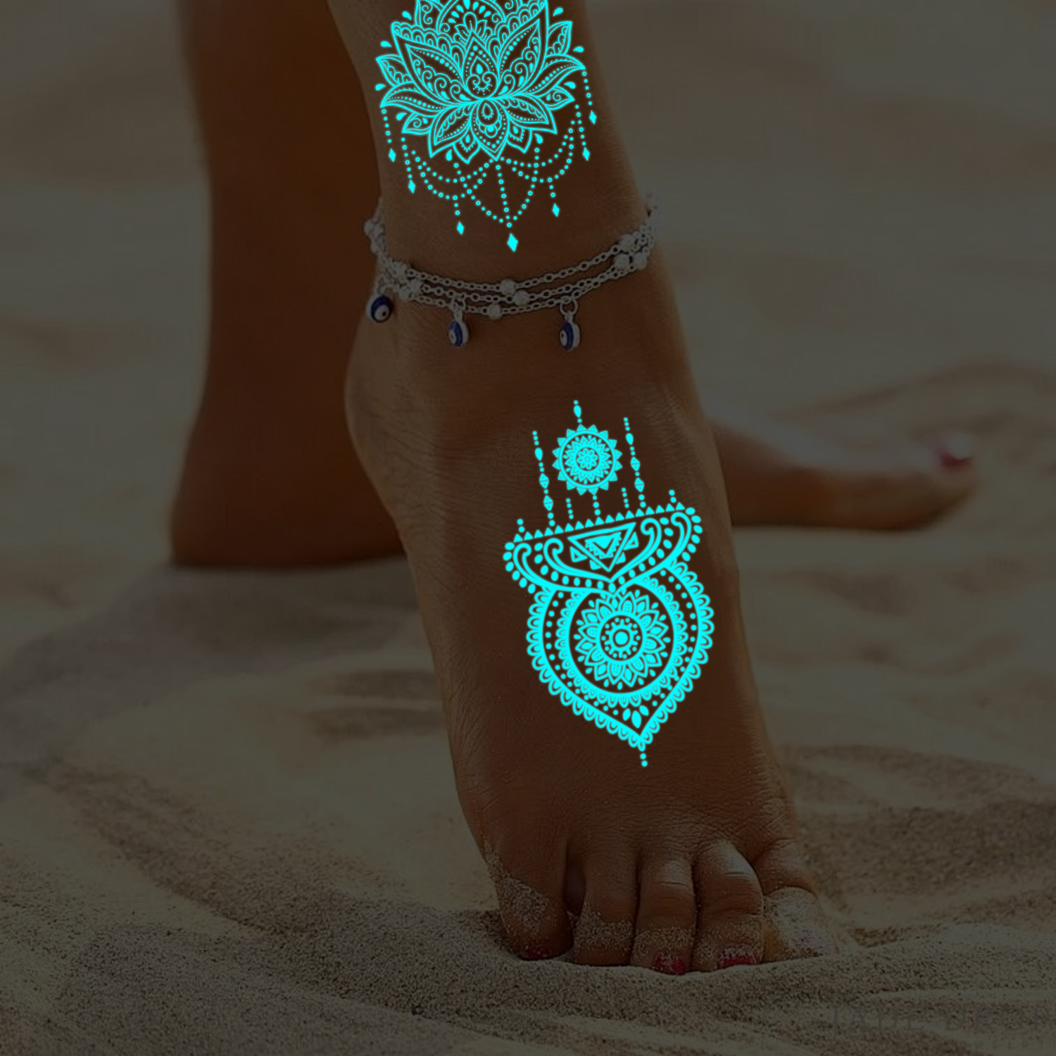 10 Sheets Glow in the Dark Tat - Women Accessories India incelemesi ve fiyatı