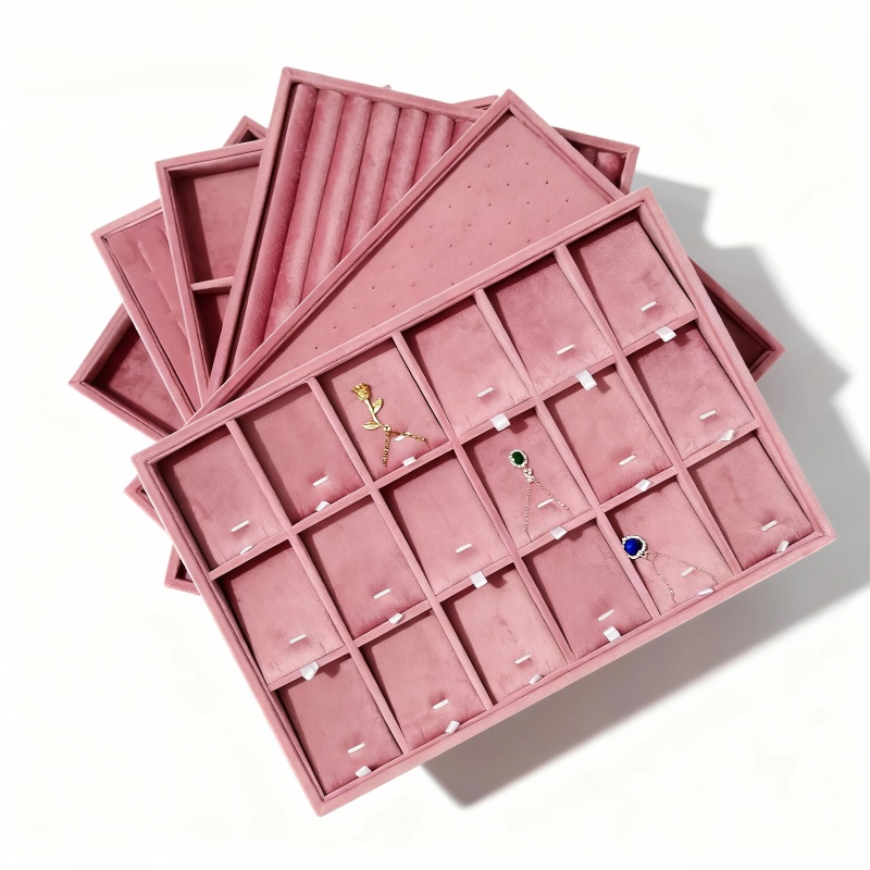 Velvet Jewelry Organizer Trays - Women Accessories Drawer incelemesi ve fiyatı