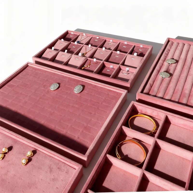 Velvet Jewelry Organizer Trays - Women Accessories Drawer incelemesi ve fiyatı