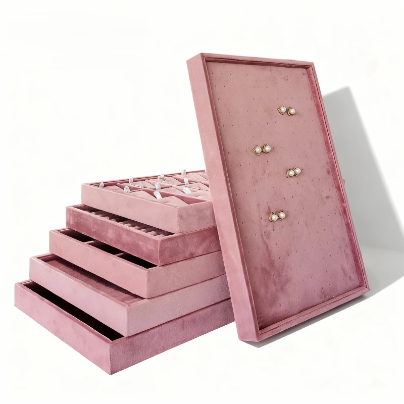 Velvet Jewelry Organizer Trays - Women Accessories Drawer incelemesi ve fiyatı