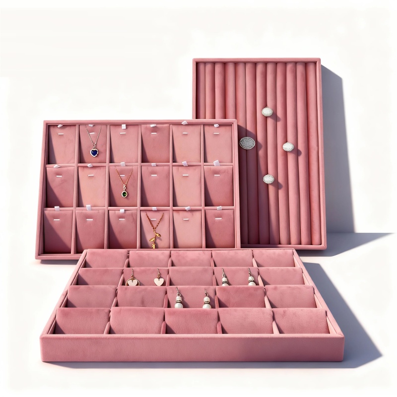 Velvet Jewelry Organizer Trays - Women Accessories Drawer incelemesi ve fiyatı