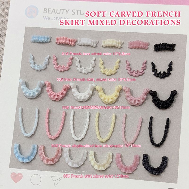 30Pcs 3D Resin Nail Art Lace T - Women Accessories Combo Gift incelemesi ve fiyatı