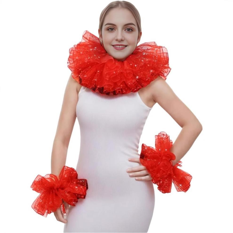 Jester Ruffled Collar Neck Ruf - Women'S Victorian Accessories incelemesi ve fiyatı