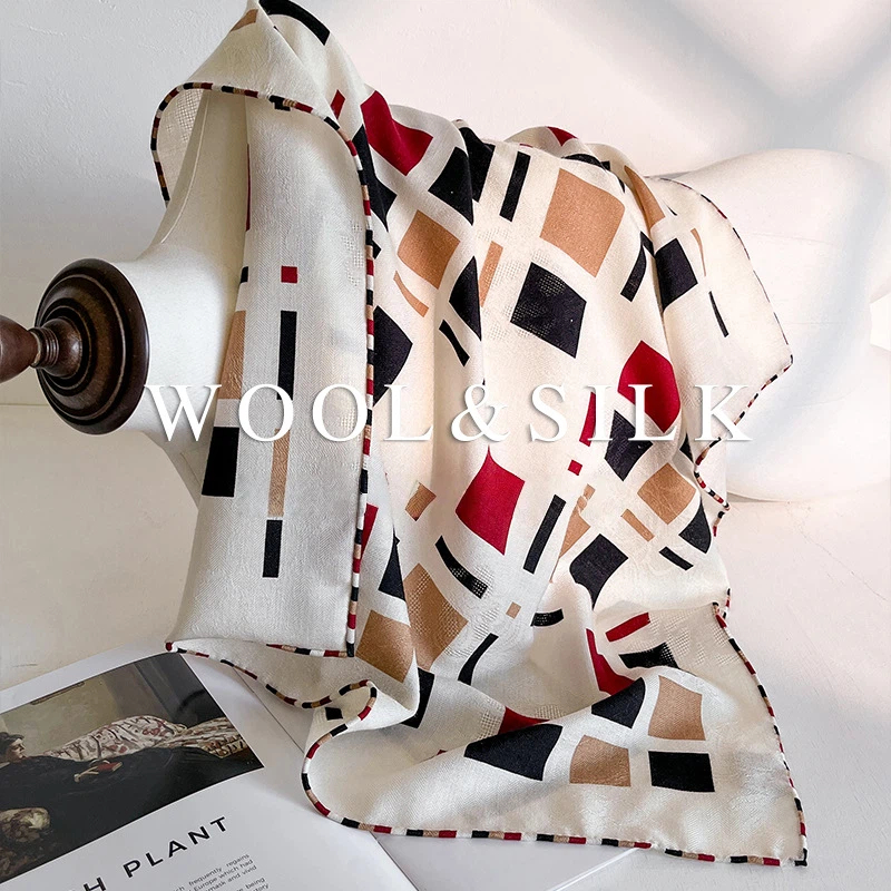 30% Silk 70% Wool Women's Scar - Accessories Brand For Women incelemesi ve fiyatı