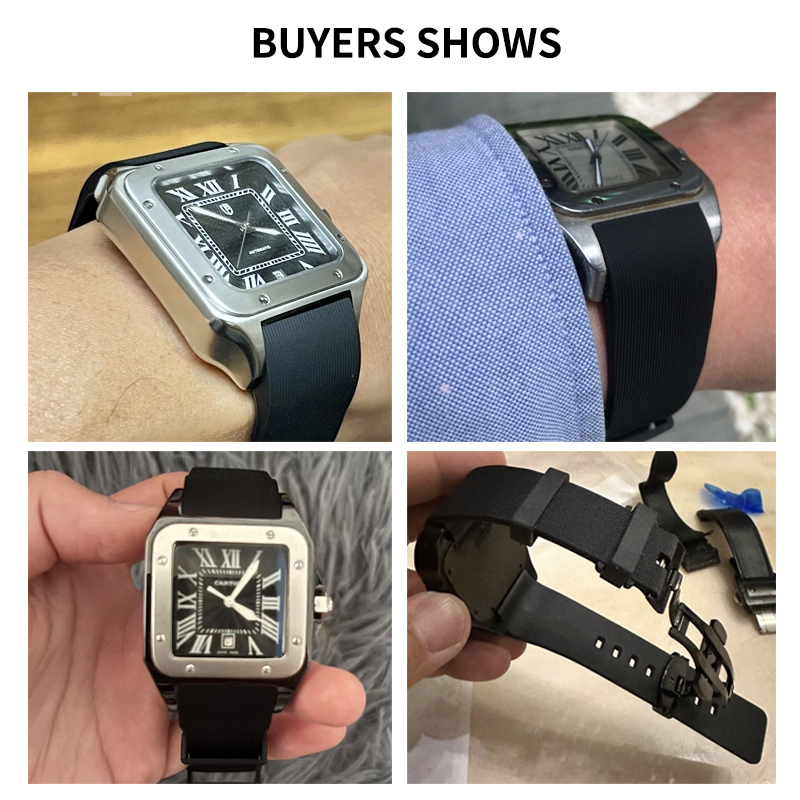 Black Blue Silicone Watch Stra - Women'S Accessories Cartier incelemesi ve fiyatı