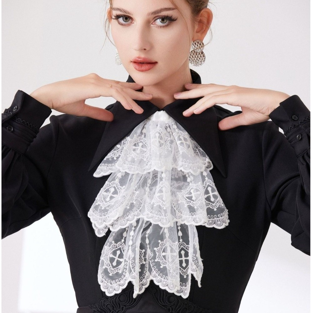 Victorian Style Lace Jabot Col - Women'S Victorian Accessories incelemesi ve fiyatı